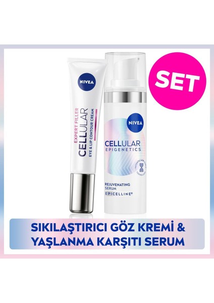Cellular Epigenetics Rejuvenating Yaşlanma Karşıtı Serum 30ML ve Sıkılaştıcı Göz Bakım Kremi 15ML