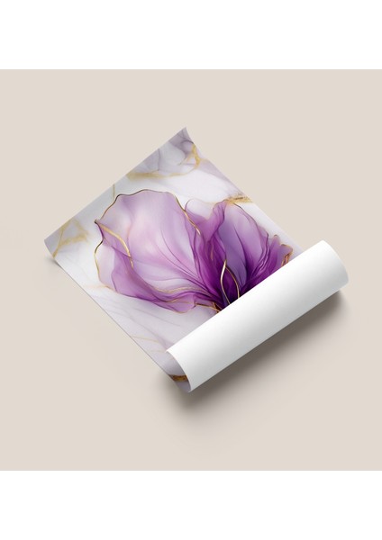 Çerçevesiz Poster, Dijital Baskı, Çiçek Temalı Mermer Desen Poster , Modern, Soyut Minimalist Poster fiyatları