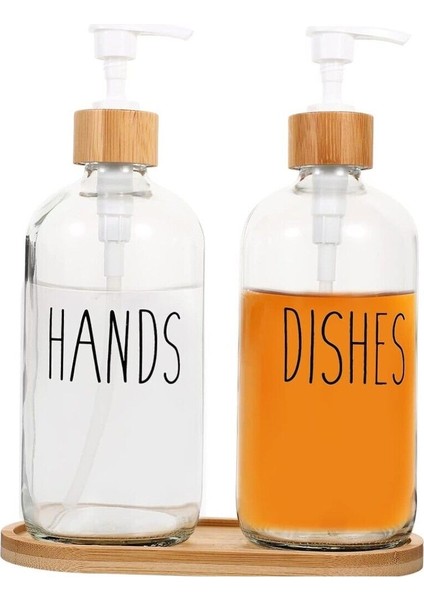 2’li Mutfak Sıvı Sabunluk Seti Hands&dishes Bambu Tepsili fırsatları