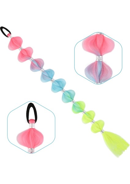 Örgülü Aksesuarlı Lastikli At Kuyruğu / Acm13