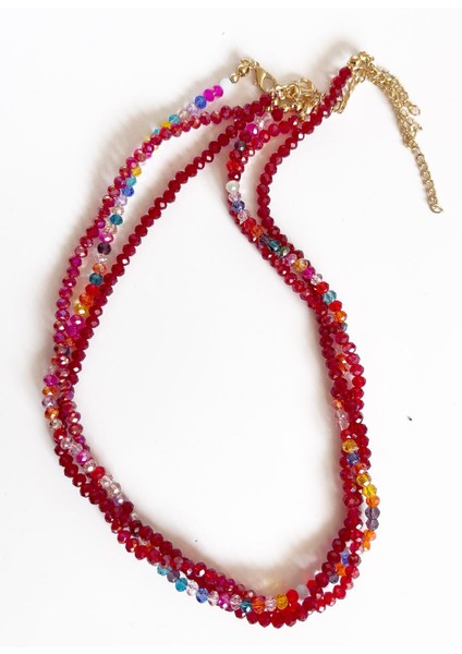 Kristal Kadın Kolye 3 'lü Set modelleri