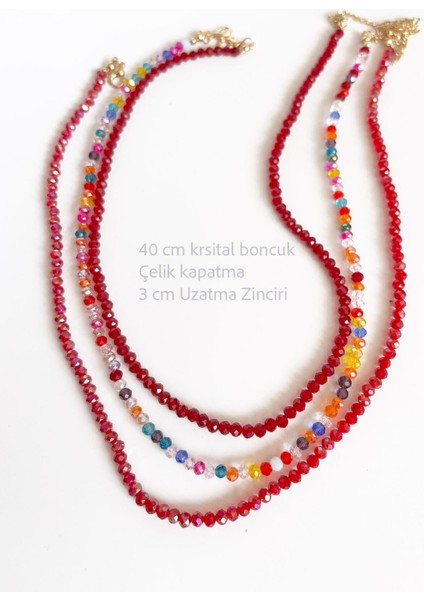 Kristal Kadın Kolye 3 'lü Set fırsatları