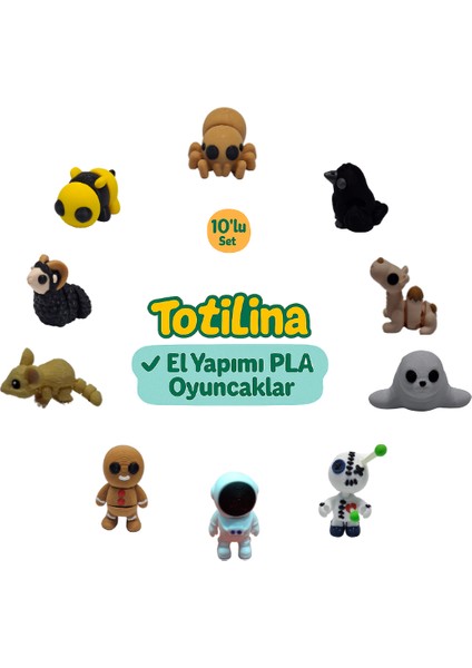 10'lu Set (Örümcek Karga Deve Fok Voodoo Astronot Kurabiye…)