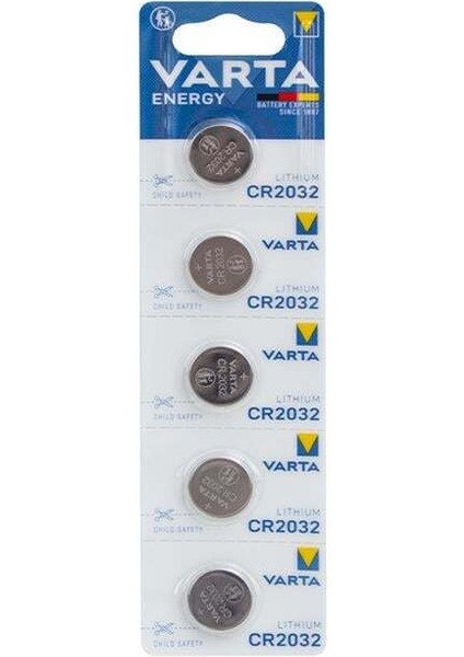 Varta CR2032 3 Volt Lityum Pil (5'li Paket)