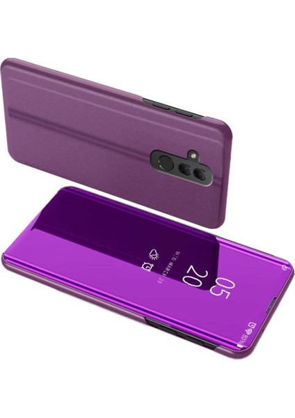 Huawei Mate 20 Lite Uyumlu Aynalı Kapaklı Lüx Kılıf
