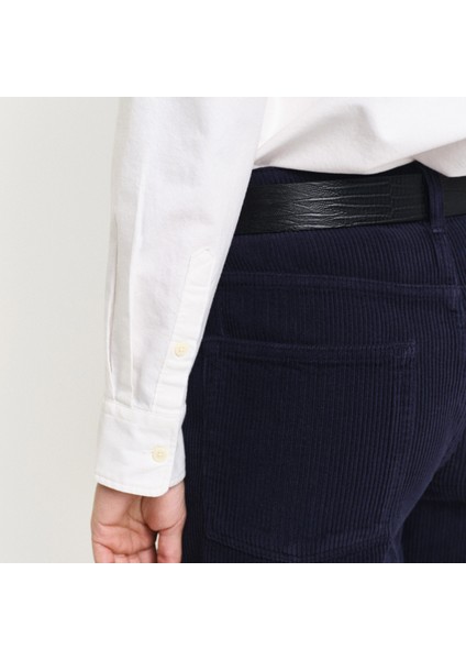 Kadın Beyaz Regular Fit Düğmeli Yaka Oxford Gömlek modelleri