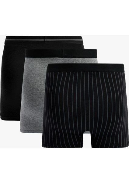 Pamuklu Desenli 3'lü Boxer Seti modelleri