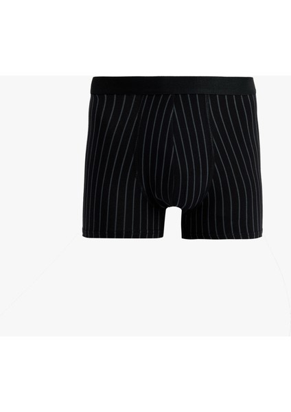 Pamuklu Desenli 3'lü Boxer Seti