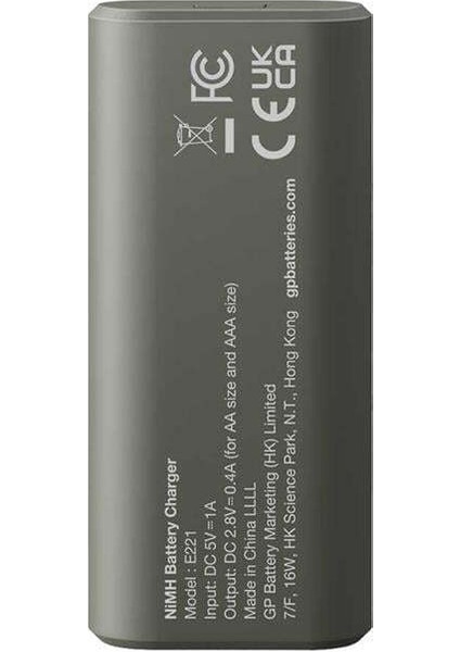 Gp Recyko E221 2*2600 Mah R6 Aa Pilli Şarj Cihazı (GP-E221/270AHCER21-2GTLB2) fırsatları