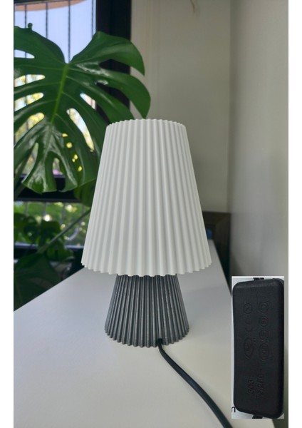 🌲 Pine Tree Abajur – Gri Beyaz - AYDINLATMA OTURMA ODASI SALON indirimleri