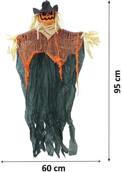 Cadılar Bayramı Balkabağı Korkuluk Asılabilir Halloween Parti Dekoru 95 cm fiyatları