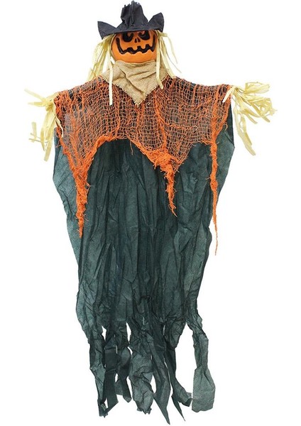 Cadılar Bayramı Balkabağı Korkuluk Asılabilir Halloween Parti Dekoru 95 cm modelleri
