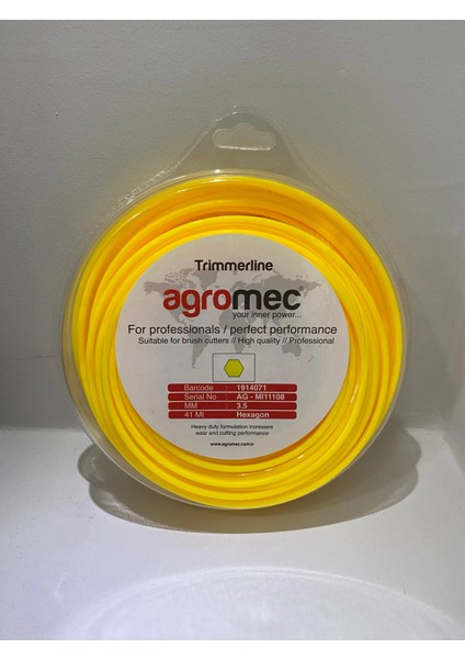 3.50MM 41 mt Altıgen Motorlu Tırpan Misinası