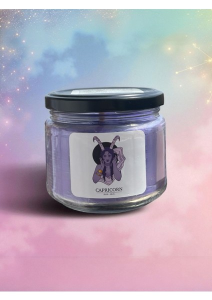Oğlak Burcu (Capricorn) Kavanoz Mum – Sandal Ağacı ve Vanilya Kokulu - Ahşap Fitilli fiyatları