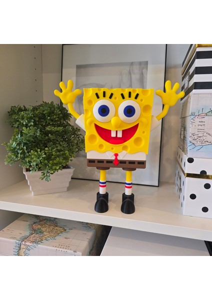 Sünger Bob Kare Pantolon Spongebob Sevimli Figür