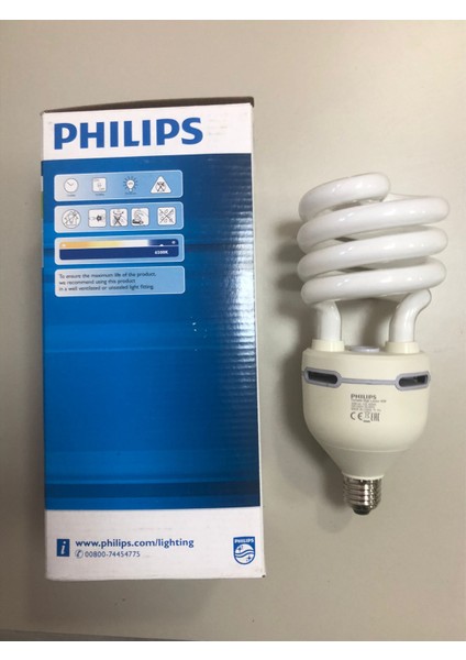 2 Adetphılıps Tornado E 27 45W=198W=3080 Lümen 6500K Beyaz Tasrruflu Lamba 244X102MM indirimleri
