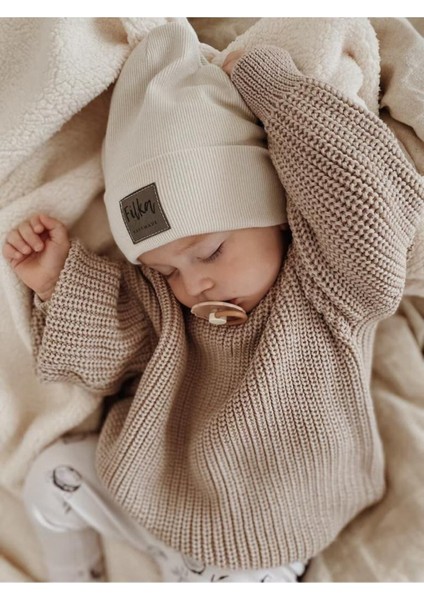 Unisex Bebek Çocuk Bisiklet Yaka Oversize Triko Kazak modelleri