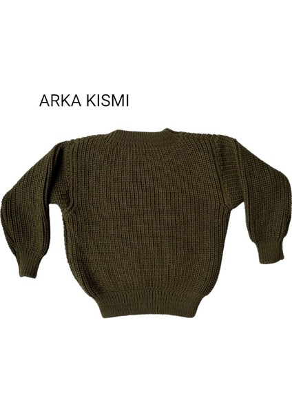 Esnek Triko Kazak Bisiklet Yaka Oversize Unisex Bebek Çocuk 1-5 Yaş fırsatları