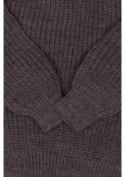 Cocuk-Bebek Triko Bayram ve Mevsimlik Kazak Kazak Koyu Gri fırsatları