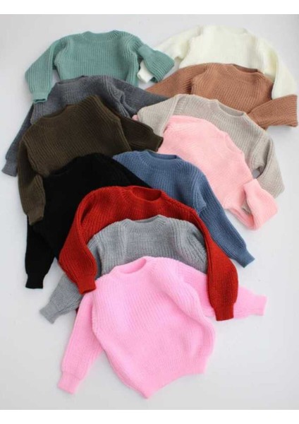 Extra Esnek Bisiklet Yaka Unisex Bebek & Çocuk Kazak (0-5 Yaş) fiyatları