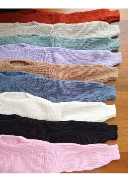 Yeni Sezon Extra Esnek Bisiklet Yaka Unisex Bebek & Çocuk Kazak (0-5 Yaş) fiyatları