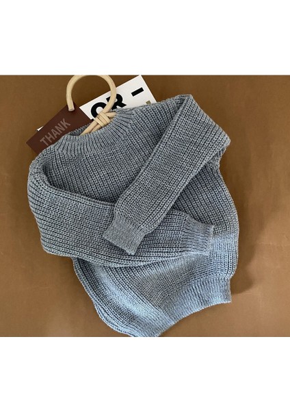 Minibonclub Unisex Bebek Çoçuk Triko Kazak