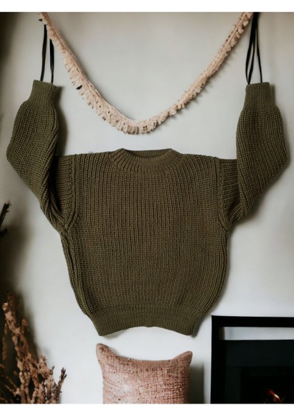 Triko Kazak Esnek Unisex Bebek Çocuk Selanik Bisiklet Yaka 1-5 Yaş