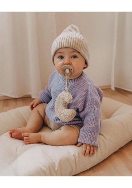 Unisex Bebek, Çocuk Bisiklet Yaka Oversize Triko Kazak 6 Ay-5 Yaş modelleri