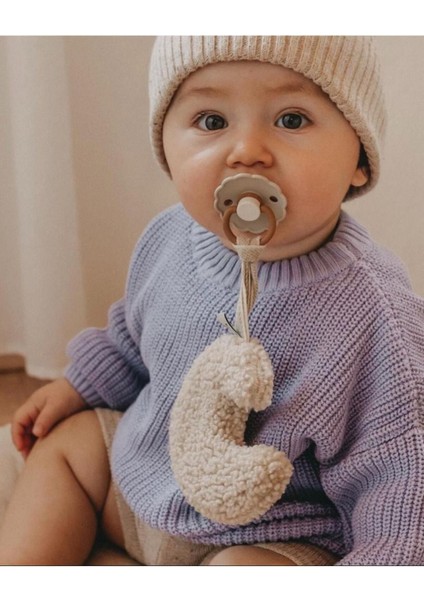 Unisex Bebek, Çocuk Bisiklet Yaka Oversize Triko Kazak 6 Ay-5 Yaş fırsatları