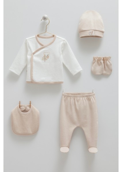 Palermo 5li Unisex Yenidoğan Seti Bej