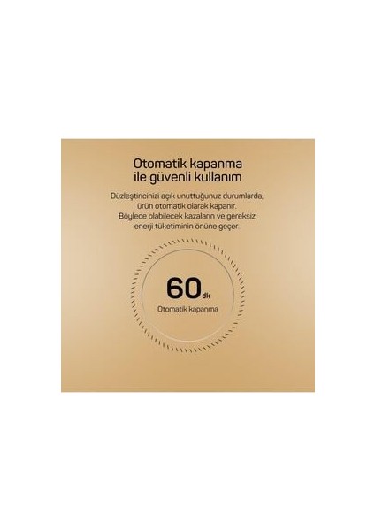 Prostyle Gold 38 mm Geniş Plaka Kısa Sürede Isınan Seramik Saç Düzleştirici - 150-230°C Ayarlanabilir Isı