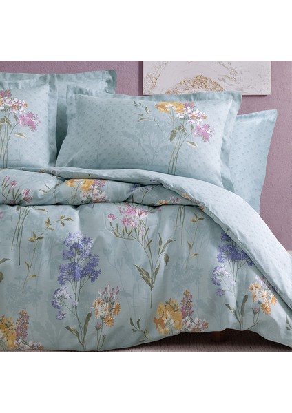 Alyssa Çift Kişilik Ranforce Nevresim Seti - Mint
