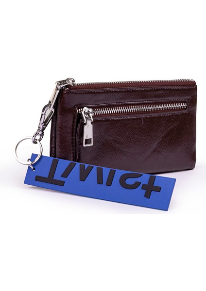 Deri Görünümlü Kontrast Logolu Cüzdan TW6250071010035