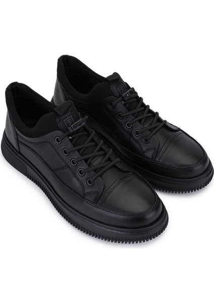 Erkek Hakiki Deri Siyah Casual Ayakkabı 298 0487-2297 Erk Ayk SK25-26 Sıyah Mrsl fiyatları