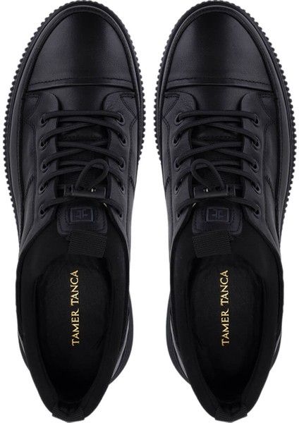 Erkek Hakiki Deri Siyah Casual Ayakkabı 298 0487-2297 Erk Ayk SK25-26 Sıyah Mrsl indirimleri