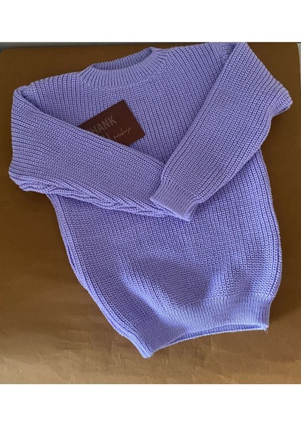 Çoçuk Selanik Triko Kazak -Lila fiyatları