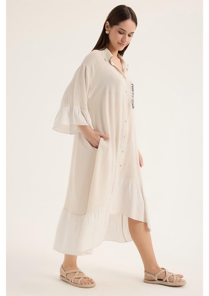 Keten Uzun Elbise modelleri