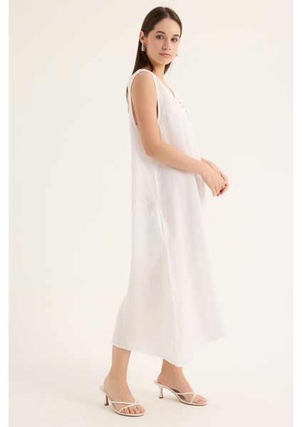 Keten Kolsuz Elbise modelleri