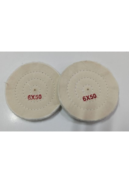 6X50 Beyaz Polisaj Diski - Ikili