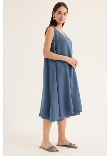 Keten Kolsuz Elbise modelleri