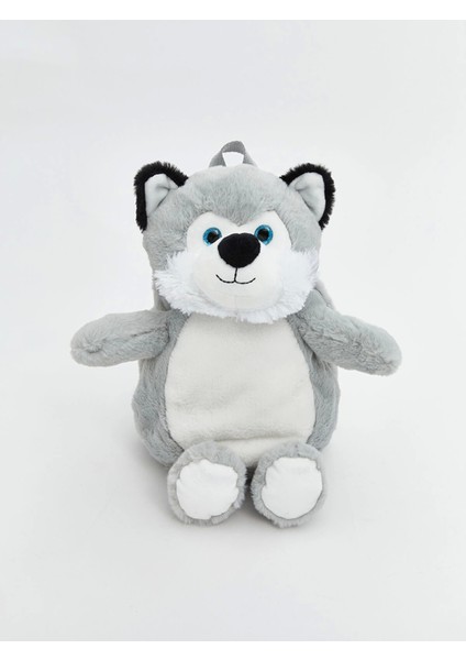 Lcw Accessorıes Gri Pelüş Hayvan Figürlü Erkek Çocuk Sırt Çantası