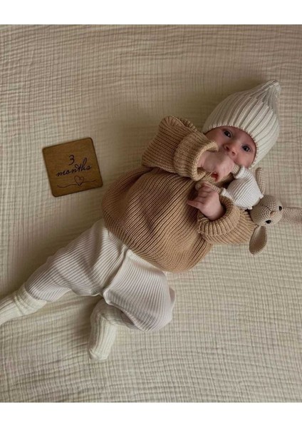 Extra Esnek Bisiklet Yaka Unisex Bebek & Çocuk Kazak (0-5 Yaş)