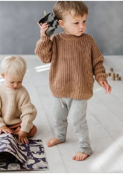 Extra Esnek Bisiklet Yaka Unisex Bebek & Çocuk Kazak (0-5 Yaş) fiyatları