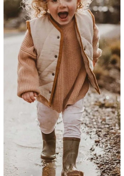 Extra Esnek Bisiklet Yaka Unisex Bebek & Çocuk Kazak (0-5 Yaş) indirimleri