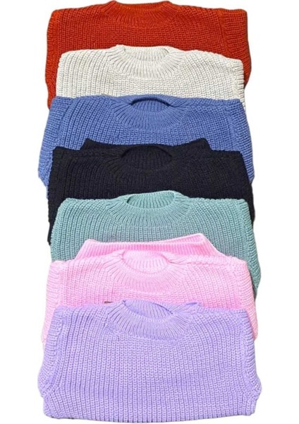 Extra Esnek Bisiklet Yaka Unisex Bebek & Çocuk Kazak (0-5 Yaş) indirimleri