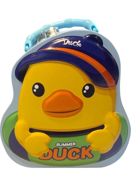 Sevimli Ördek Tasarımlı Kilitli Metal Kumbara – 16X6X12 Cm, Renkli, Dayanıklı indirimleri