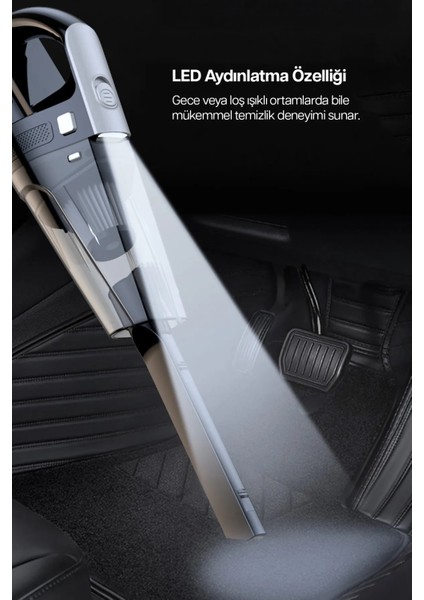 Portatif Vakumlu Üflemeli Mini Kablolu Araç Süpürgesi - Toz ve Kül Temizliği El Süpürgesi PR-AS04 fırsatları