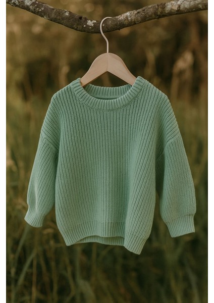 Extra Esnek Bisiklet Yaka Unisex Bebek & Çocuk Kazak 0-5 Yaş