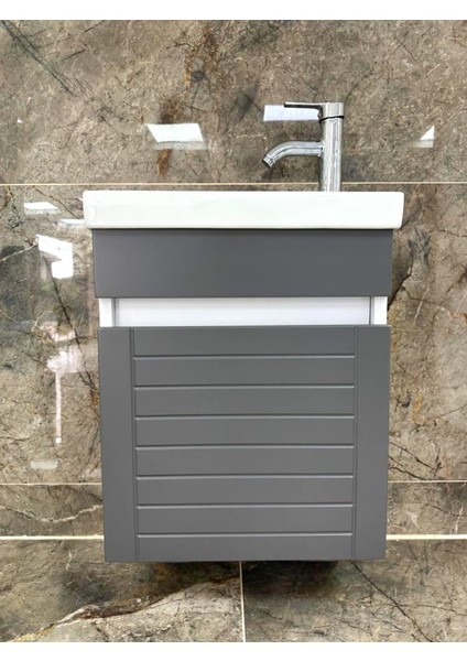 Beta Plus Antrasit Banyo Dolabı Alt Modül 45 cm modelleri