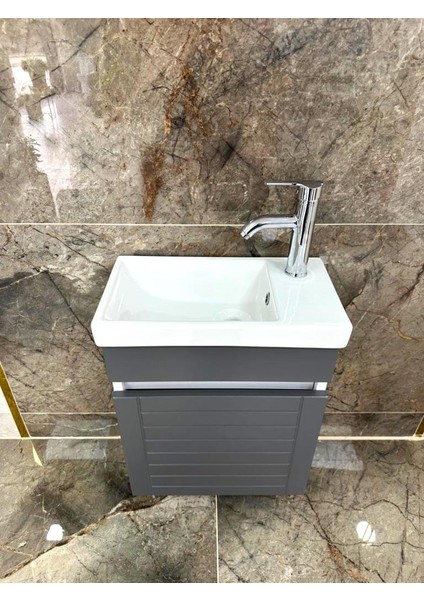 Beta Plus Antrasit Banyo Dolabı Alt Modül 45 cm fırsatları